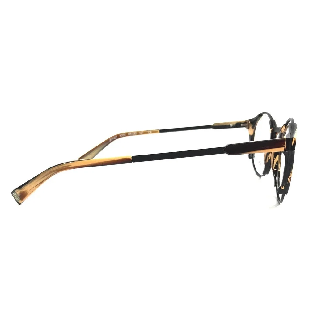 J.F. Rey Eyeglasses Frames JF1427 9200 Horn Black Brown Striped 48-20-147